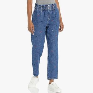 Tommy Hilfiger Paperbag High Rise Jean Size 8 Logo